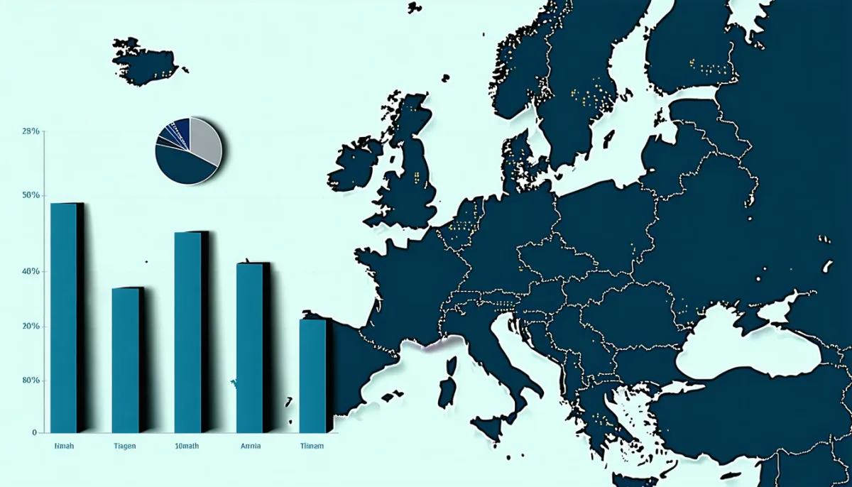 Market share visualisation comparing Bing to Google, broken down by region and device type