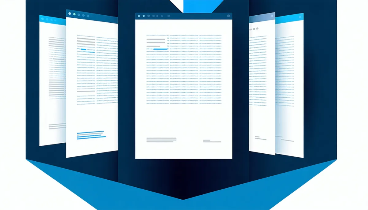 Four application windows showing the same Markdown file, once raw and three times rendered